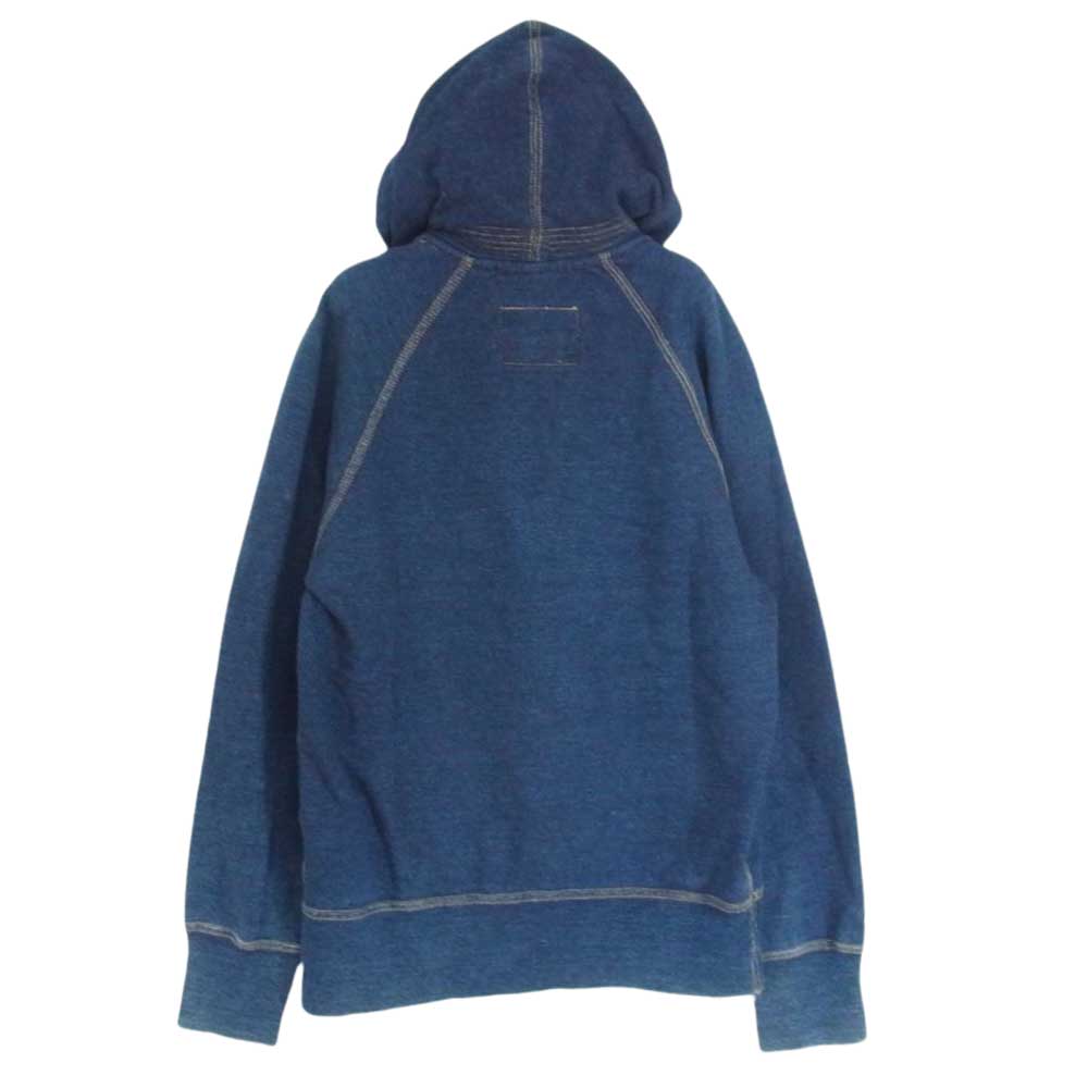 JUNYA WATANABE COMME des GARCONS ジュンヤワタナベコムデギャルソン denim デニム JF-T201 インディゴ染 スウェット プルオーバー パーカー インディゴブルー系 M【中古】