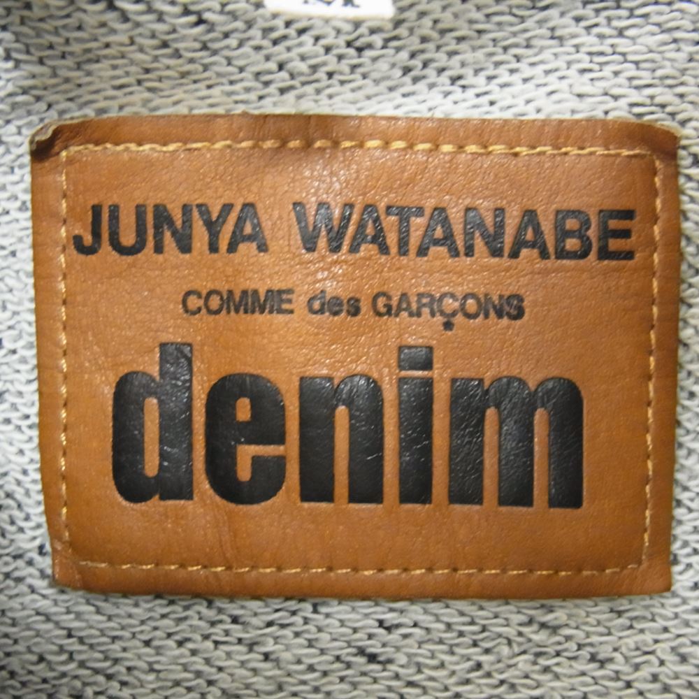 JUNYA WATANABE COMME des GARCONS ジュンヤワタナベコムデギャルソン denim デニム JF-T201 インディゴ染 スウェット プルオーバー パーカー インディゴブルー系 M【中古】
