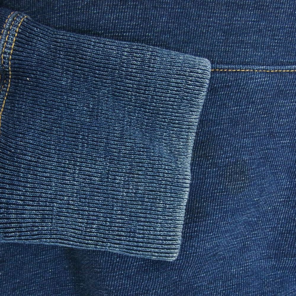 JUNYA WATANABE COMME des GARCONS ジュンヤワタナベコムデギャルソン denim デニム JF-T201 インディゴ染 スウェット プルオーバー パーカー インディゴブルー系 M【中古】