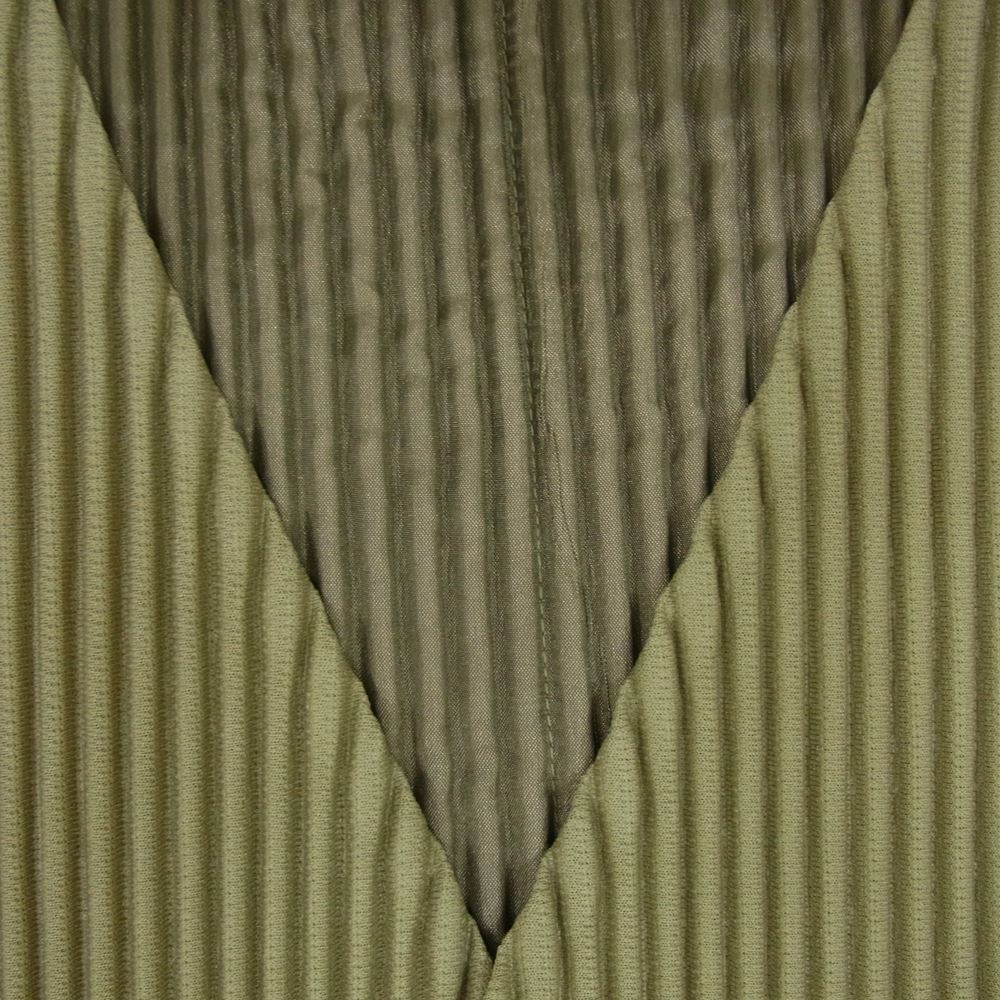 HOMME PLISSE ISSEY MIYAKE オム プリッセ イッセイミヤケ 23SS HP33JE151 TAILORED PLEATS GILET プリーツ加工 テーラード ジレ ベスト カーキ系 3【美品】【中古】