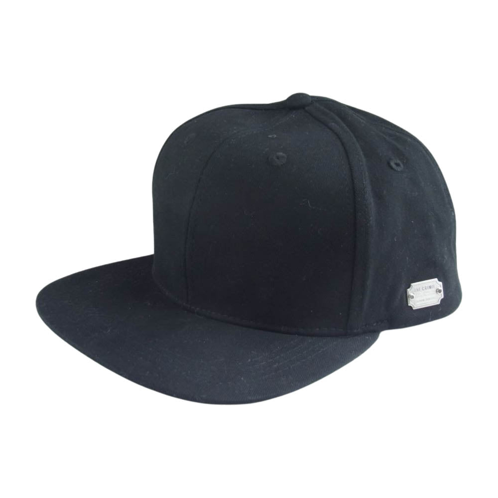 クライミー CR01-02C5-HW03 LOGO PLAQUE BASE BALL CAP フラットバイザー ベースボールキャップ ブラック系【新古品】【未使用】【中古】