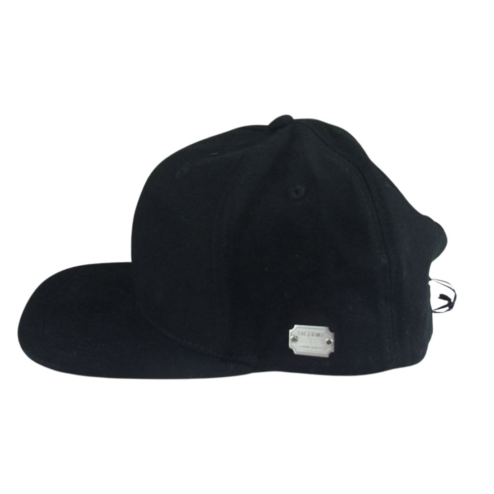 クライミー CR01-02C5-HW03 LOGO PLAQUE BASE BALL CAP フラットバイザー ベースボールキャップ ブラック系【新古品】【未使用】【中古】