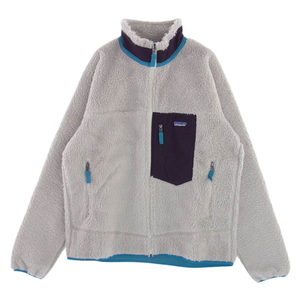 patagonia パタゴニア 23056FA23 Classic Retro X Jacket レトロエックス ナチュラル プラム フリースジャケット オフホワイト系 L【新古品】【未使用】【中古】