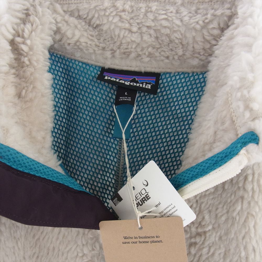 patagonia パタゴニア 23056FA23 Classic Retro X Jacket レトロエックス ナチュラル プラム フリースジャケット オフホワイト系 L【新古品】【未使用】【中古】