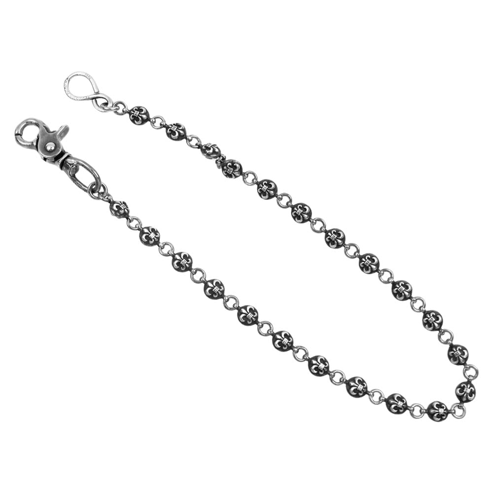 CHROME HEARTS クロムハーツ（原本有） 2BALL LONG-S 1クリップ ロング #2フレアボール ウォレットチェーン  シルバー系【中古】