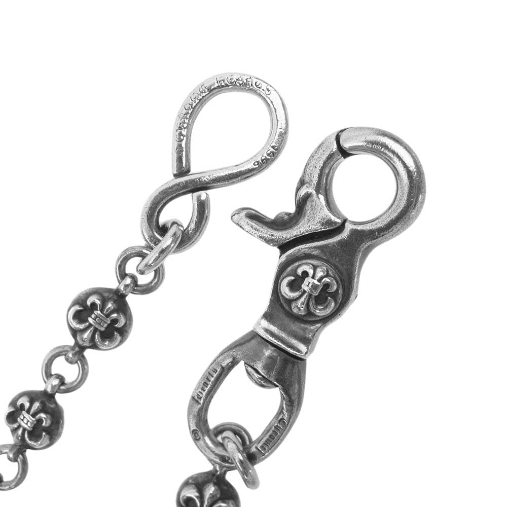 CHROME HEARTS クロムハーツ（原本有） 2BALL LONG-S 1クリップ ロング #2フレアボール ウォレットチェーン  シルバー系【中古】