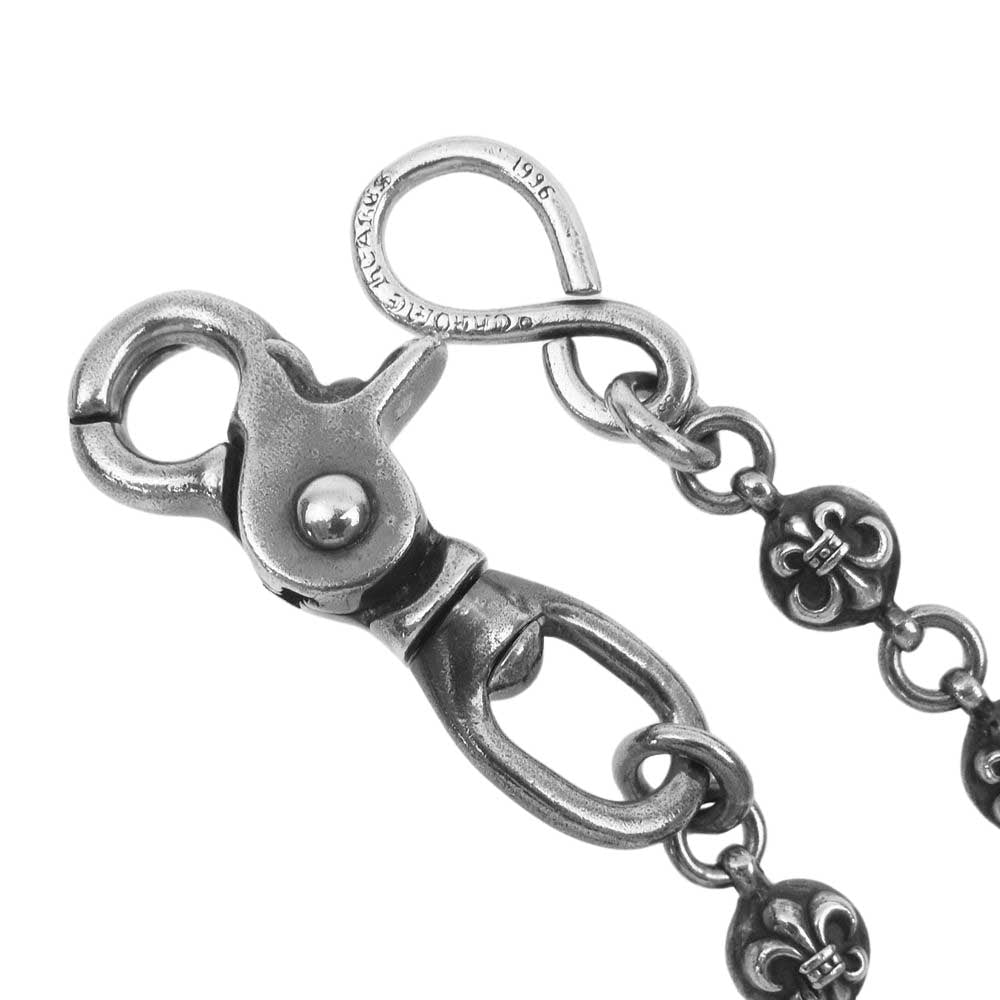 CHROME HEARTS クロムハーツ（原本有） 2BALL LONG-S 1クリップ ロング #2フレアボール ウォレットチェーン  シルバー系【中古】