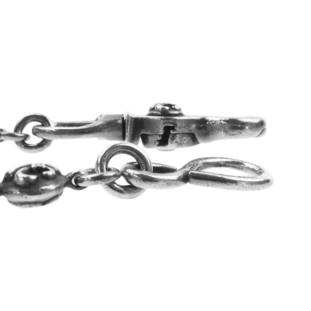 CHROME HEARTS クロムハーツ（原本有） 2BALL LONG-S 1クリップ ロング #2フレアボール ウォレットチェーン  シルバー系【中古】