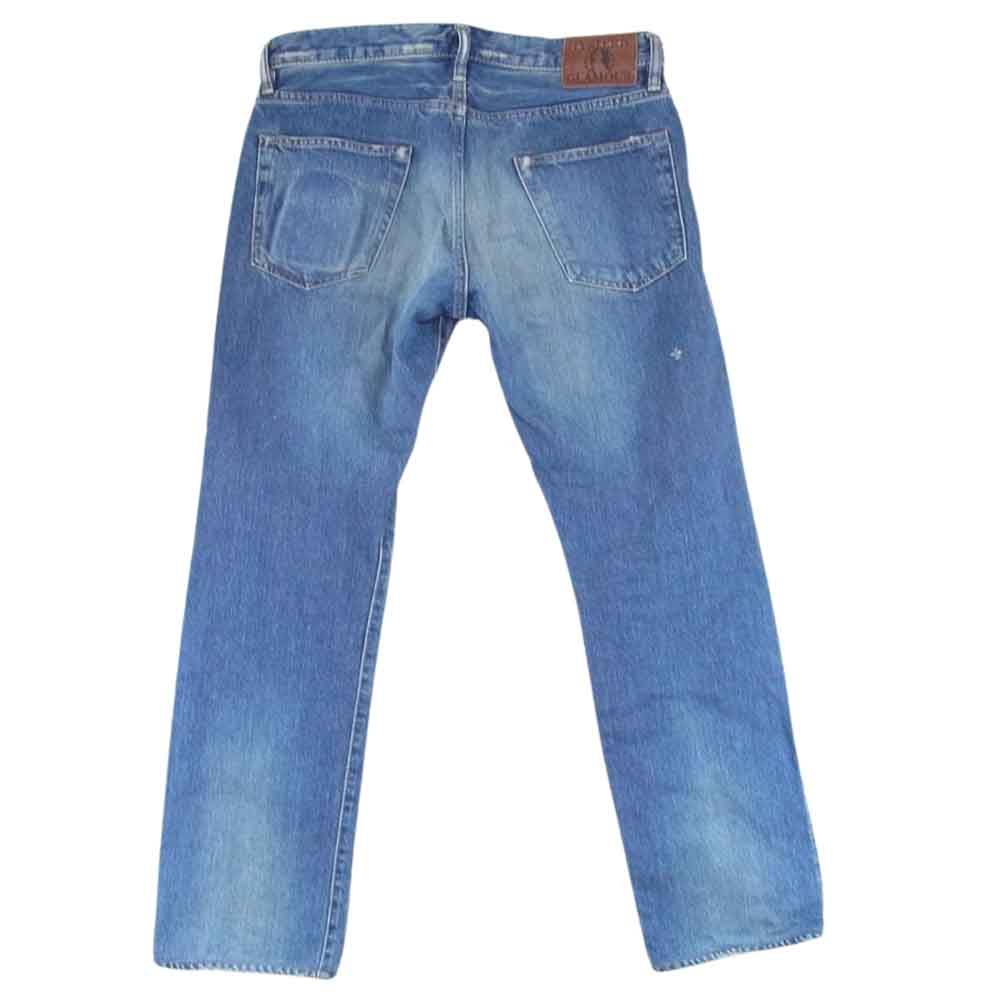 HYSTERIC GLAMOUR ヒステリックグラマー 0292AP14 小窓リメイク スタッズ付き デニム パンツ インディゴブルー系 32【中古】