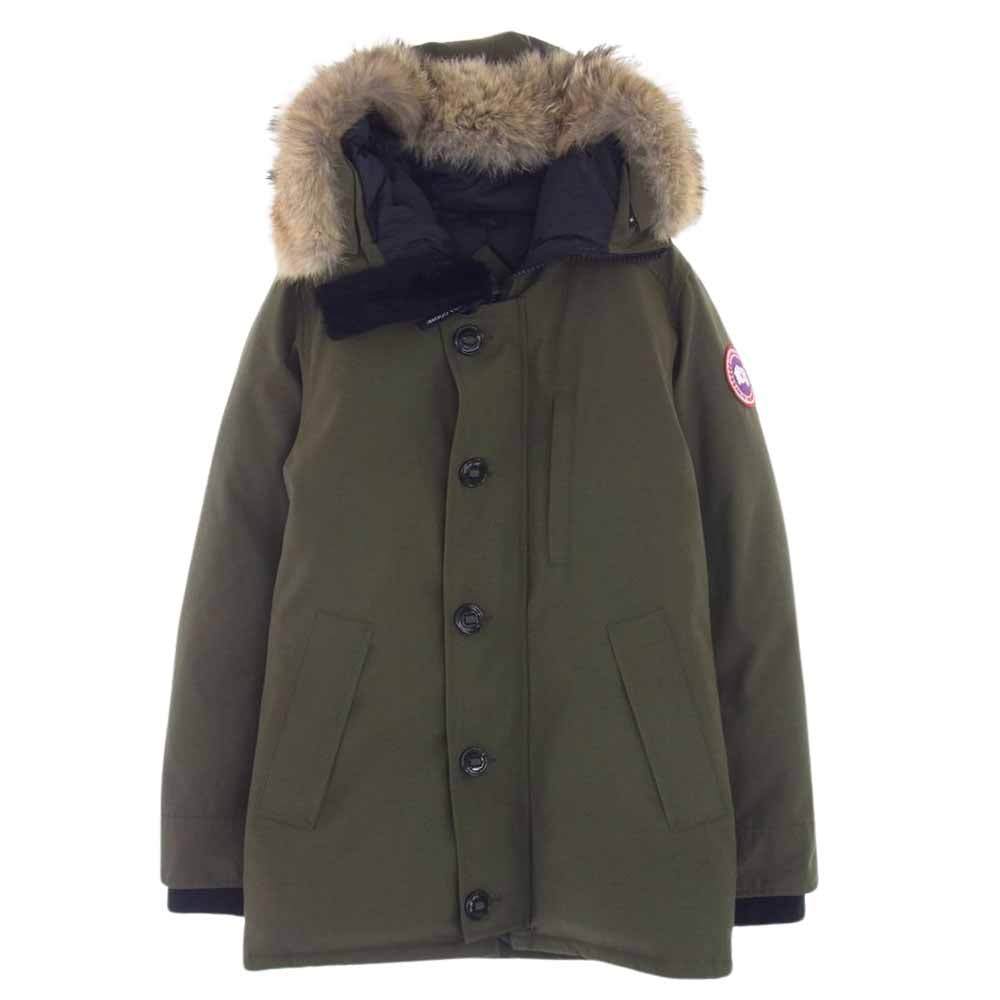 CANADA GOOSE カナダグース 3438JM 国内正規 サザビーリーグ Jasper Parka ジャスパー パーカ ダウン コート ジャケット カーキ系 XS【中古】