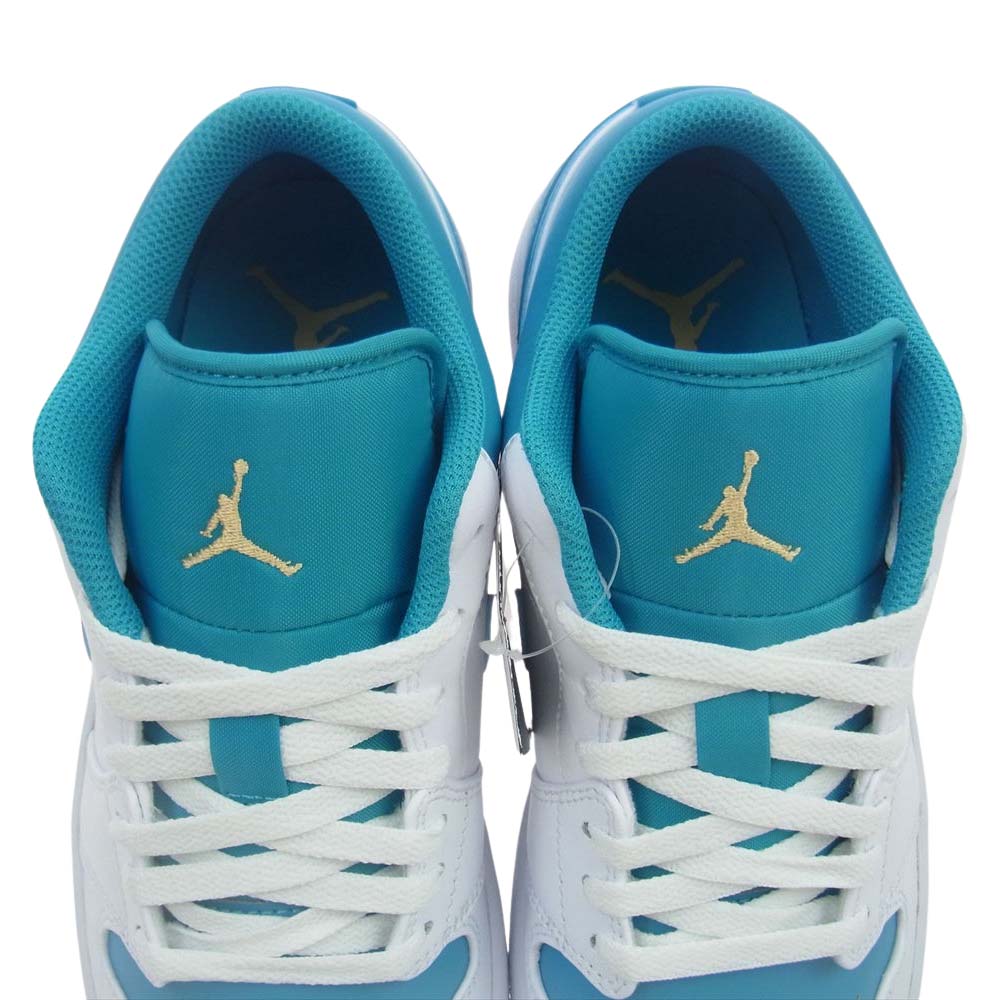 NIKE ナイキ 553558-174 Air Jordan 1 Low Aquatone AJ1 エアジョーダン ロー アクアトーン スニーカー ホワイト系 ライトブルー系 26.5cm【新古品】【未使用】【中古】