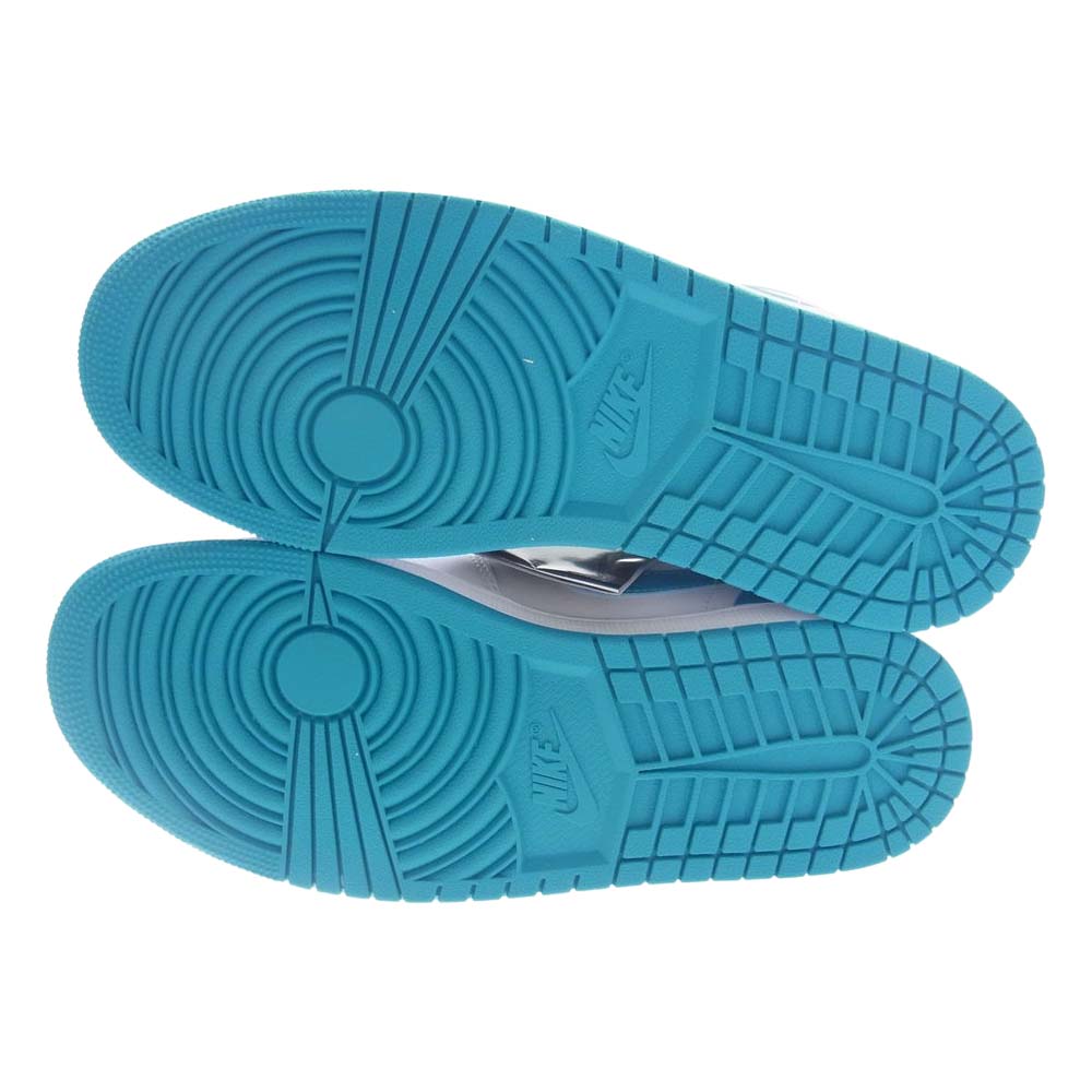 NIKE ナイキ 553558-174 Air Jordan 1 Low Aquatone AJ1 エアジョーダン ロー アクアトーン スニーカー ホワイト系 ライトブルー系 26.5cm【新古品】【未使用】【中古】
