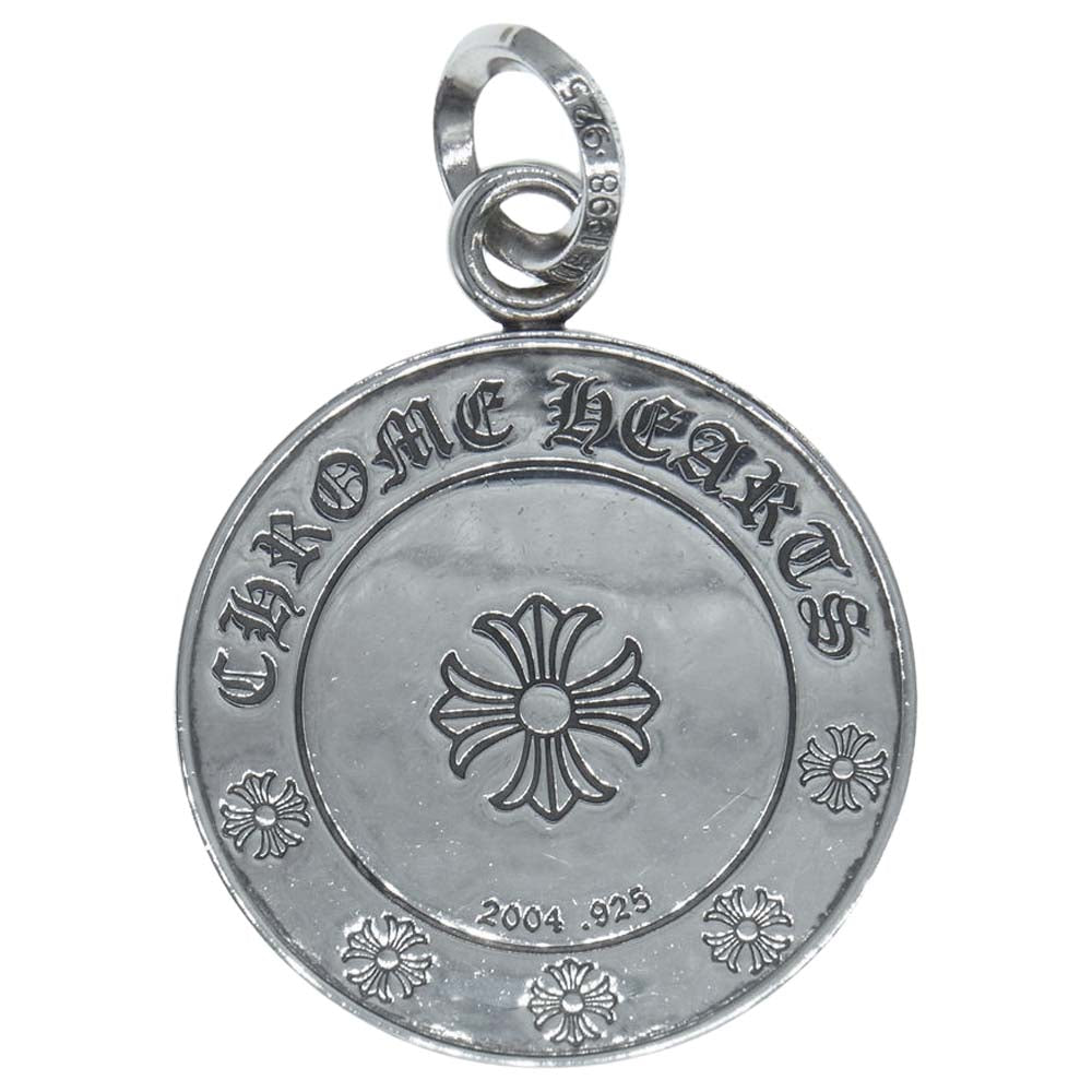 CHROME HEARTS クロムハーツ（原本無） ANGL MDL LG ラージ エンジェルメダル ペンダントトップ シルバー系【中古】