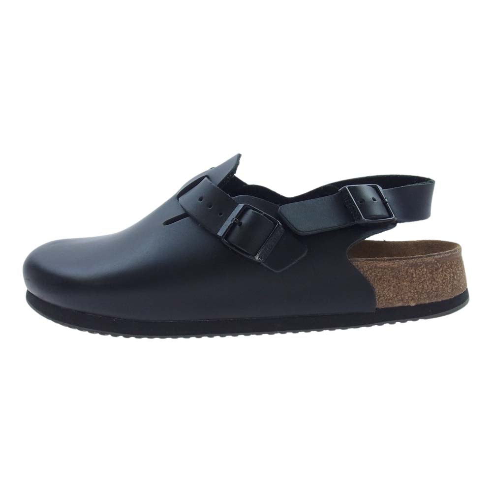 BIRKENSTOCK ビルケンシュトック TOKIO トキオ レザー ストラップ サンダル ブラック系 42【中古】
