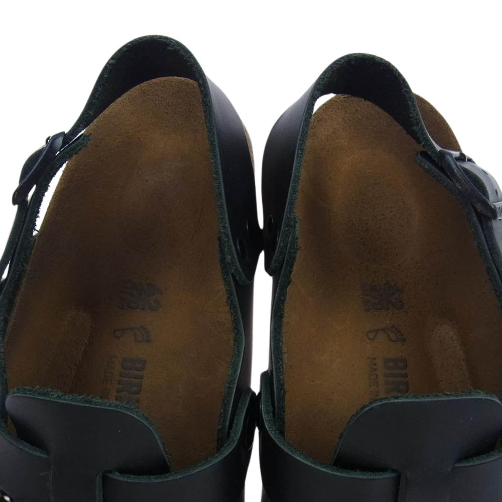 BIRKENSTOCK ビルケンシュトック TOKIO トキオ レザー ストラップ サンダル ブラック系 42【中古】