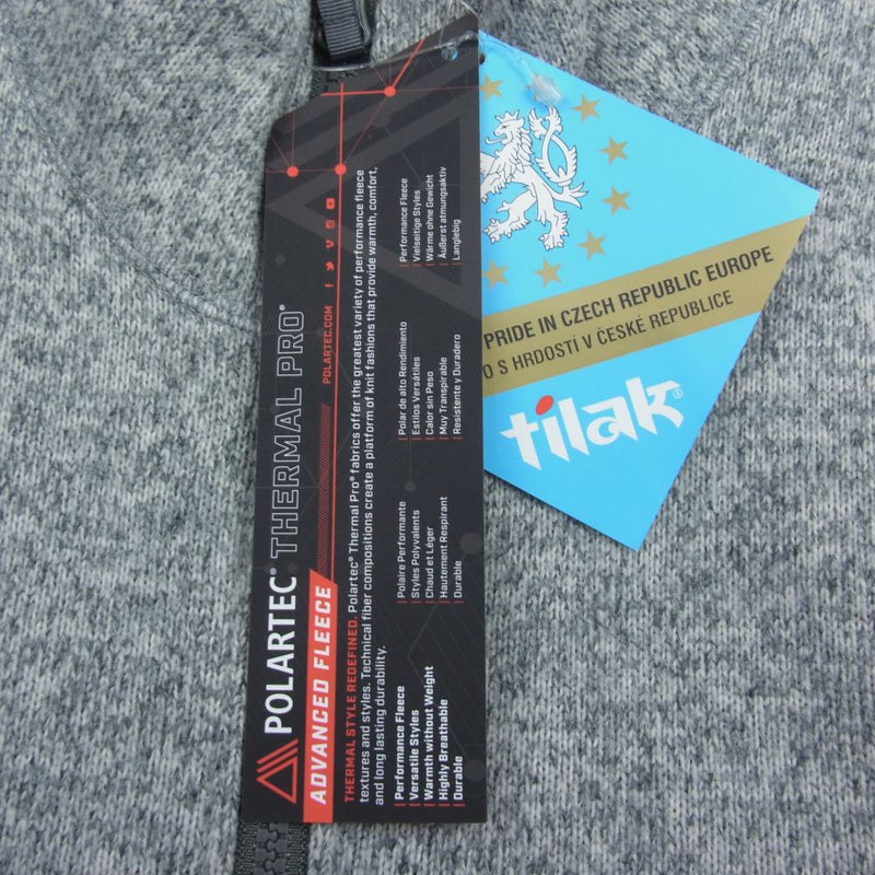 TILAK ティラック Poutnik MONK ZIP SWEATER Light Gray ポートニック モンク ジップ セーター ライトグレー グレー系 M【極上美品】【中古】