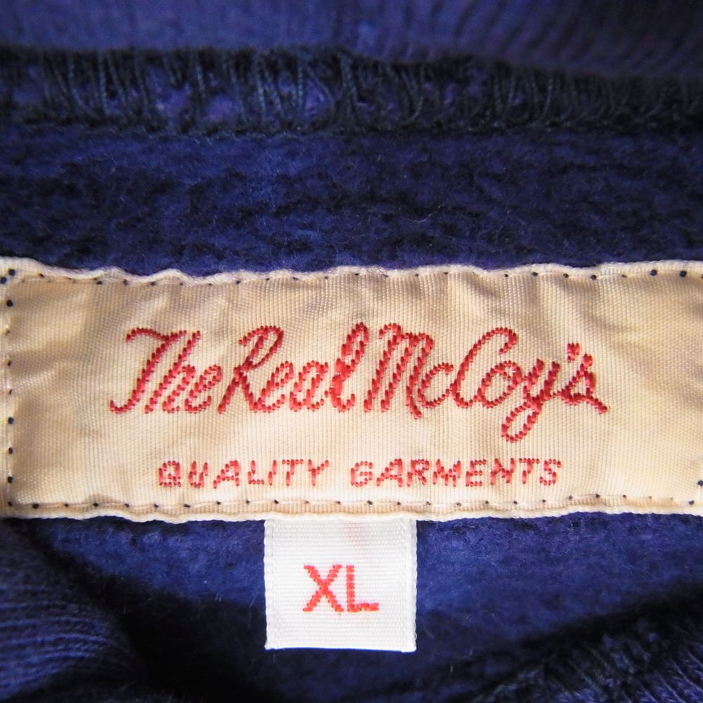 The REAL McCOY'S ザリアルマッコイズ MC19124 10oz LOOPWHEEL PARKA 吊り編み プルオーバー スウェット パーカー パープル系 XL【美品】【中古】