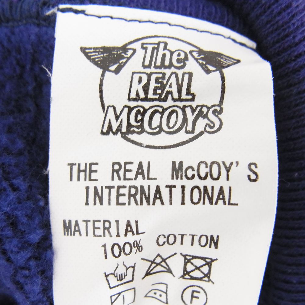 The REAL McCOY'S ザリアルマッコイズ MC19124 10oz LOOPWHEEL PARKA 吊り編み プルオーバー スウェット パーカー パープル系 XL【美品】【中古】