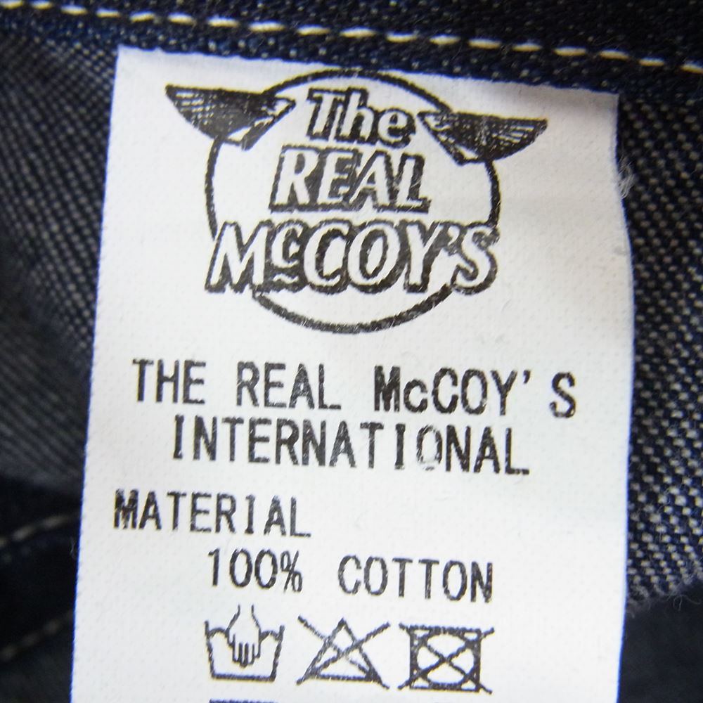 The REAL McCOY'S ザリアルマッコイズ MP20007 U.S. NAVY DENIM OVERALLS デニム オーバーオール インディゴブルー系 サイズ表記無【美品】【中古】