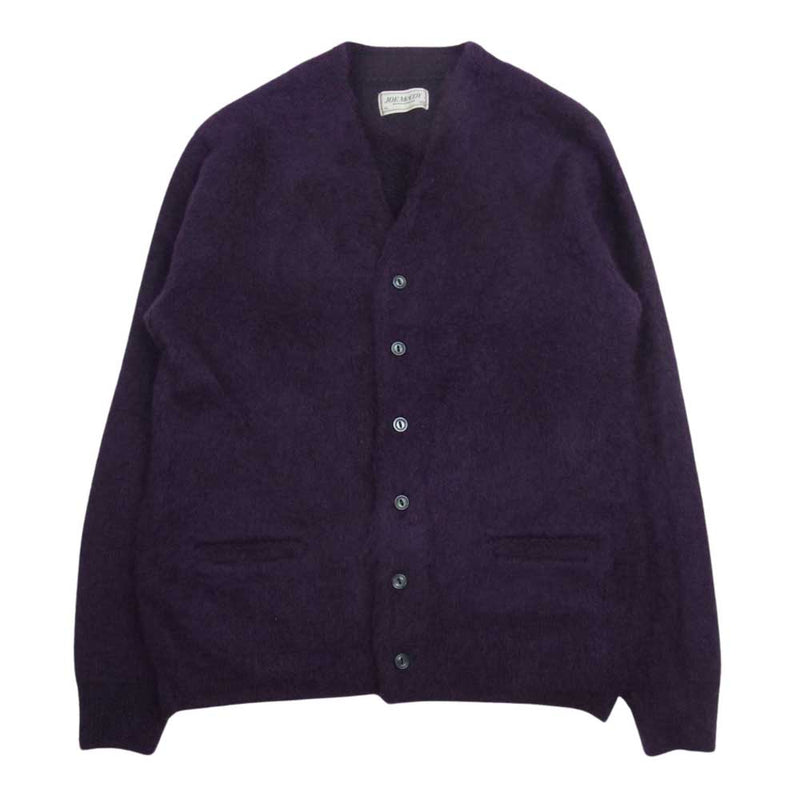 The REAL McCOY'S ザリアルマッコイズ MC19103 JM MOHAIR CARDIGAN ジョーマッコイ モヘア カーディガン パープル系 XL【美品】【中古】