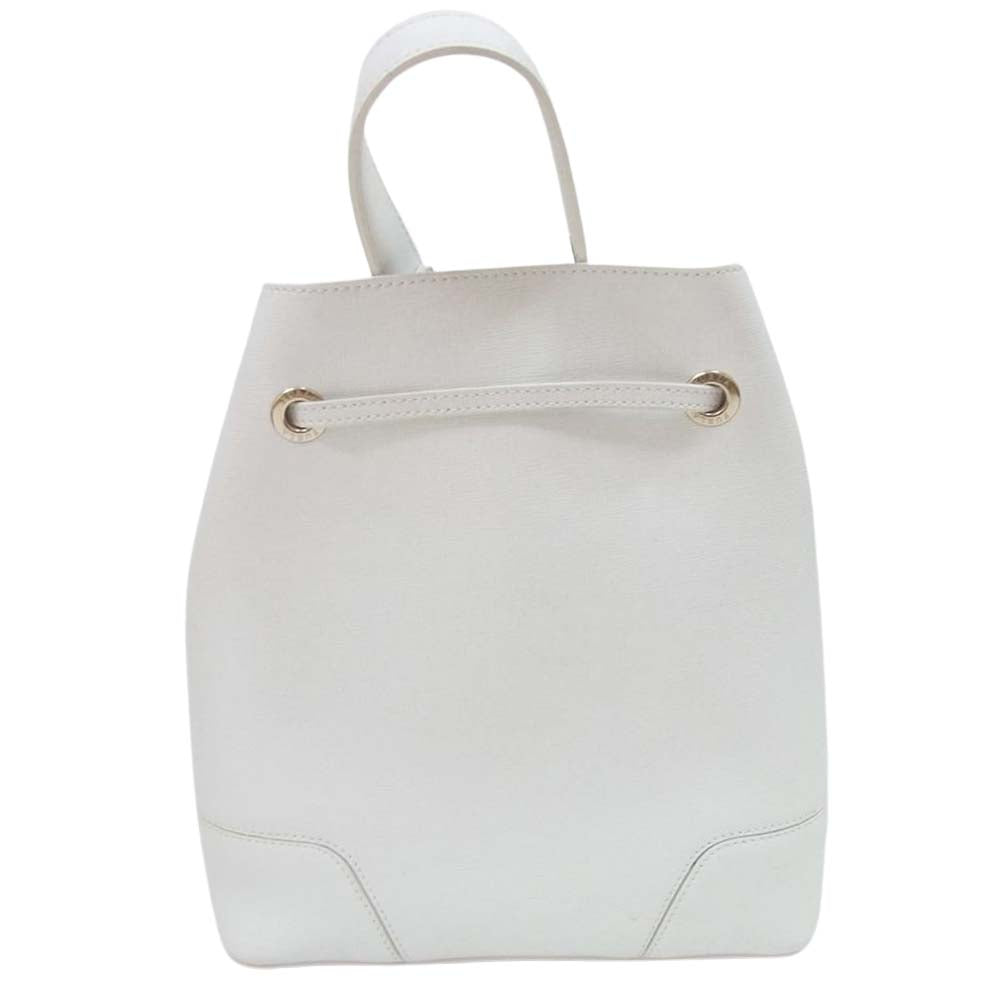Furla フルラ 217535 G6550/S2 2WAY バケット バッグ ショルダーバッグ ホワイト系【中古】