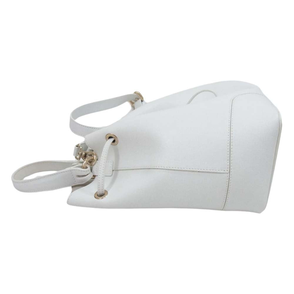 Furla フルラ 217535 G6550/S2 2WAY バケット バッグ ショルダーバッグ ホワイト系【中古】