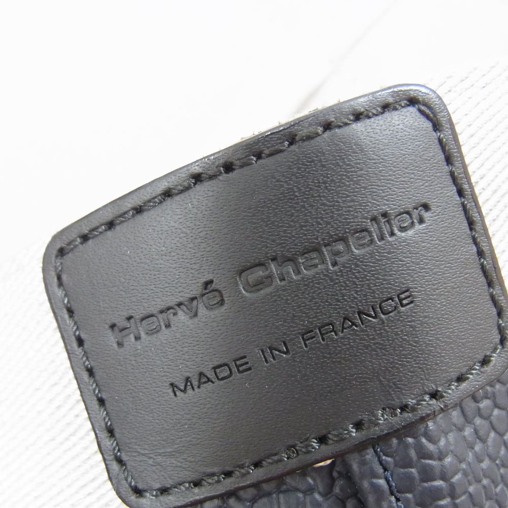 Herve Chapelier エルベ・シャプリエ 707GP リュクス舟型トートバッグ M 19N81 NAVY ARGENT ネイビー系【中古】
