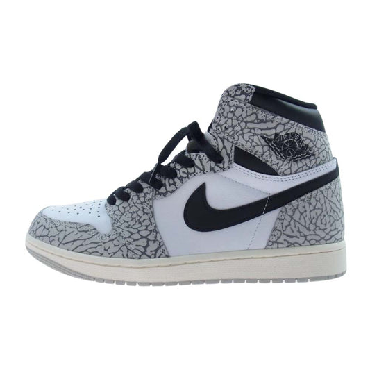 NIKE AIR JORDAN ナイキ ジョーダン DZ5485-052 1 High OG White Cement ジョーダン1 ハイ OG ホワイト セメント スニーカー グレー系 ホワイト系 27.0cm【新古品】【未使用】【中古】