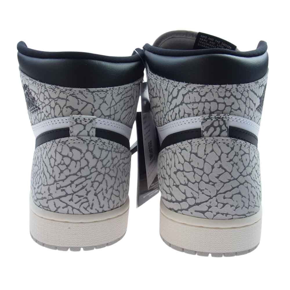 NIKE AIR JORDAN ナイキ ジョーダン DZ5485-052 1 High OG White Cement ジョーダン1 ハイ OG ホワイト セメント スニーカー グレー系 ホワイト系 27.0cm【新古品】【未使用】【中古】