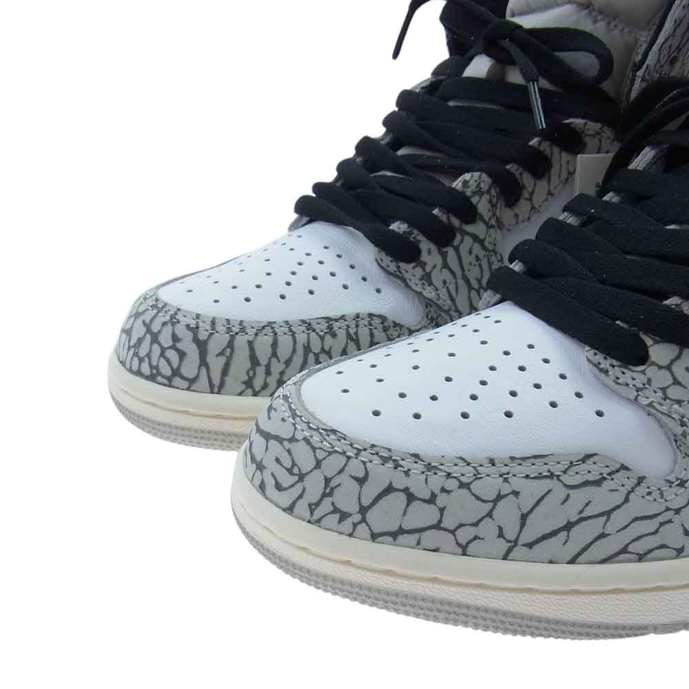 NIKE AIR JORDAN ナイキ ジョーダン DZ5485-052 1 High OG White Cement ジョーダン1 ハイ OG ホワイト セメント スニーカー グレー系 ホワイト系 27.0cm【新古品】【未使用】【中古】