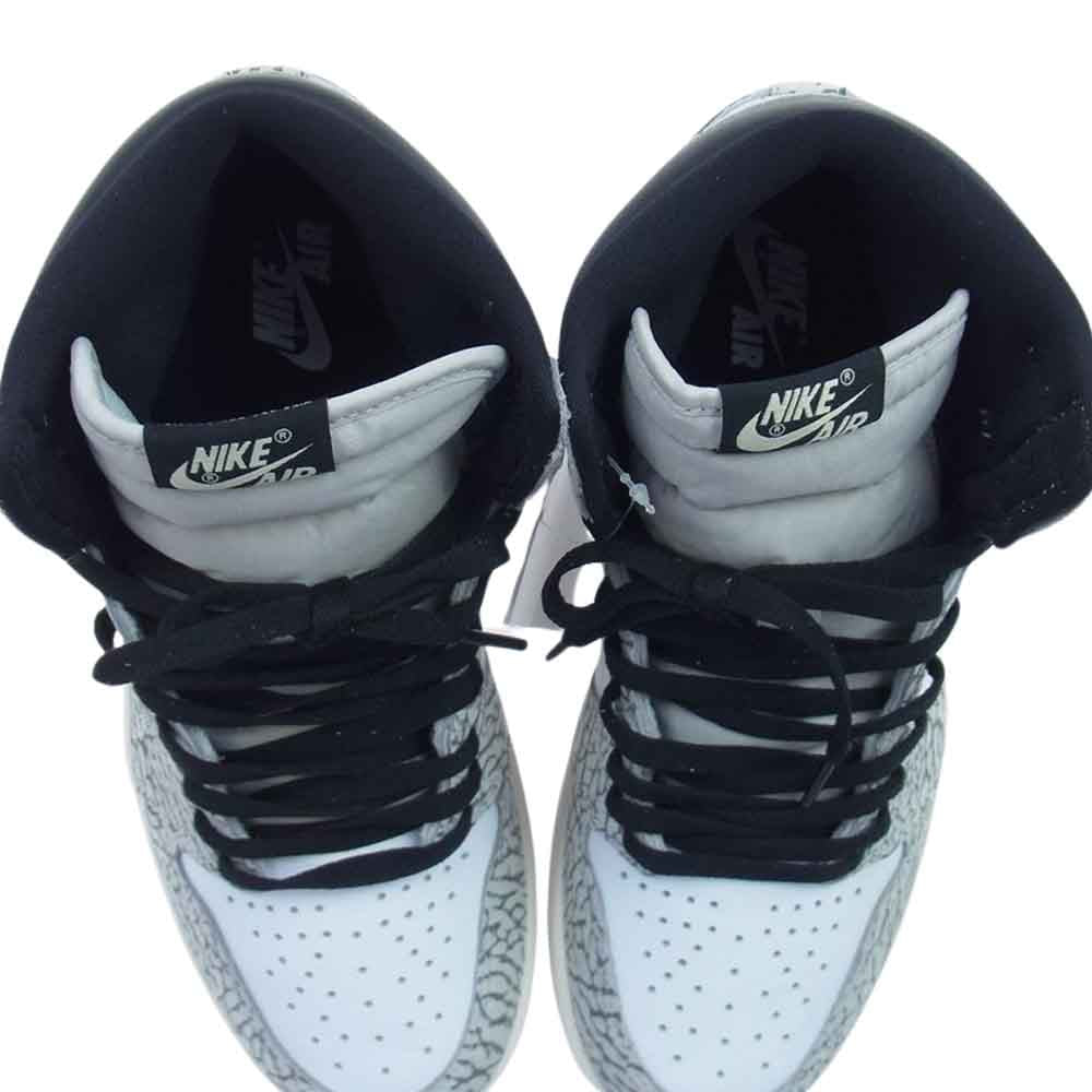 NIKE AIR JORDAN ナイキ ジョーダン DZ5485-052 1 High OG White Cement ジョーダン1 ハイ OG ホワイト セメント スニーカー グレー系 ホワイト系 27.0cm【新古品】【未使用】【中古】