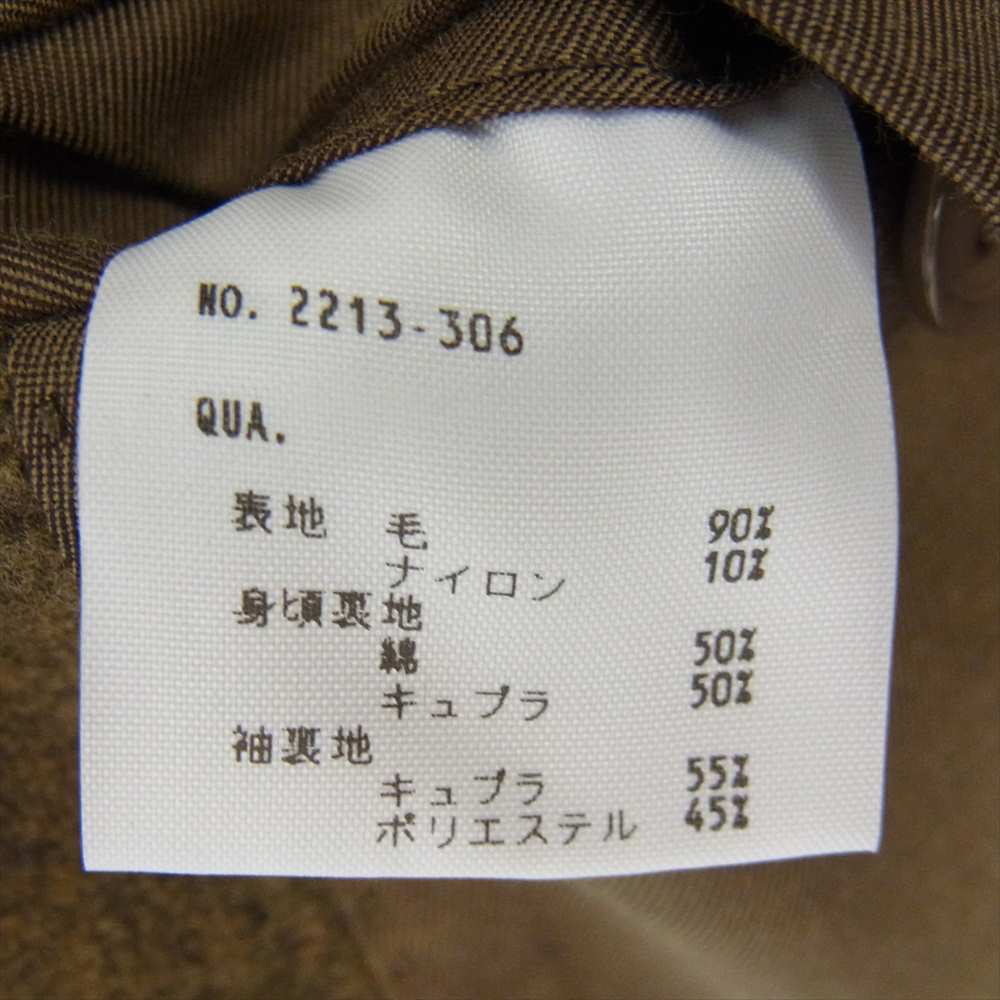 LAD MUSICIAN ラッドミュージシャン 2213-306 ウール チェスター コート ブラウン系 44【中古】