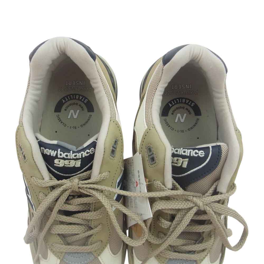 NEW BALANCE ニューバランス 英国製 M991BTN BEIGE スニーカー ランニングシューズ ベージュ系 26.5cm【新古品】【未使用】【中古】