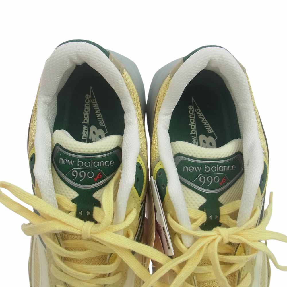 NEW BALANCE ニューバランス U990TE6 USA製 U990TE6 ペールイエロー スニーカー ランニングシューズ ベージュ系 27cm【新古品】【未使用】【中古】