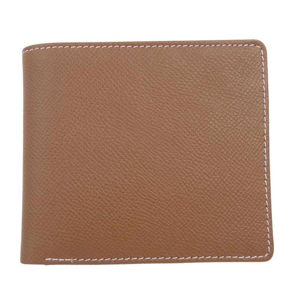 WHITE HOUSE COX ホワイトハウスコックス S8772 NOTE CASE LONDONCALF X BRIDLE レザー 二つ折り ウォレット 財布 ブラウン系【極上美品】【中古】