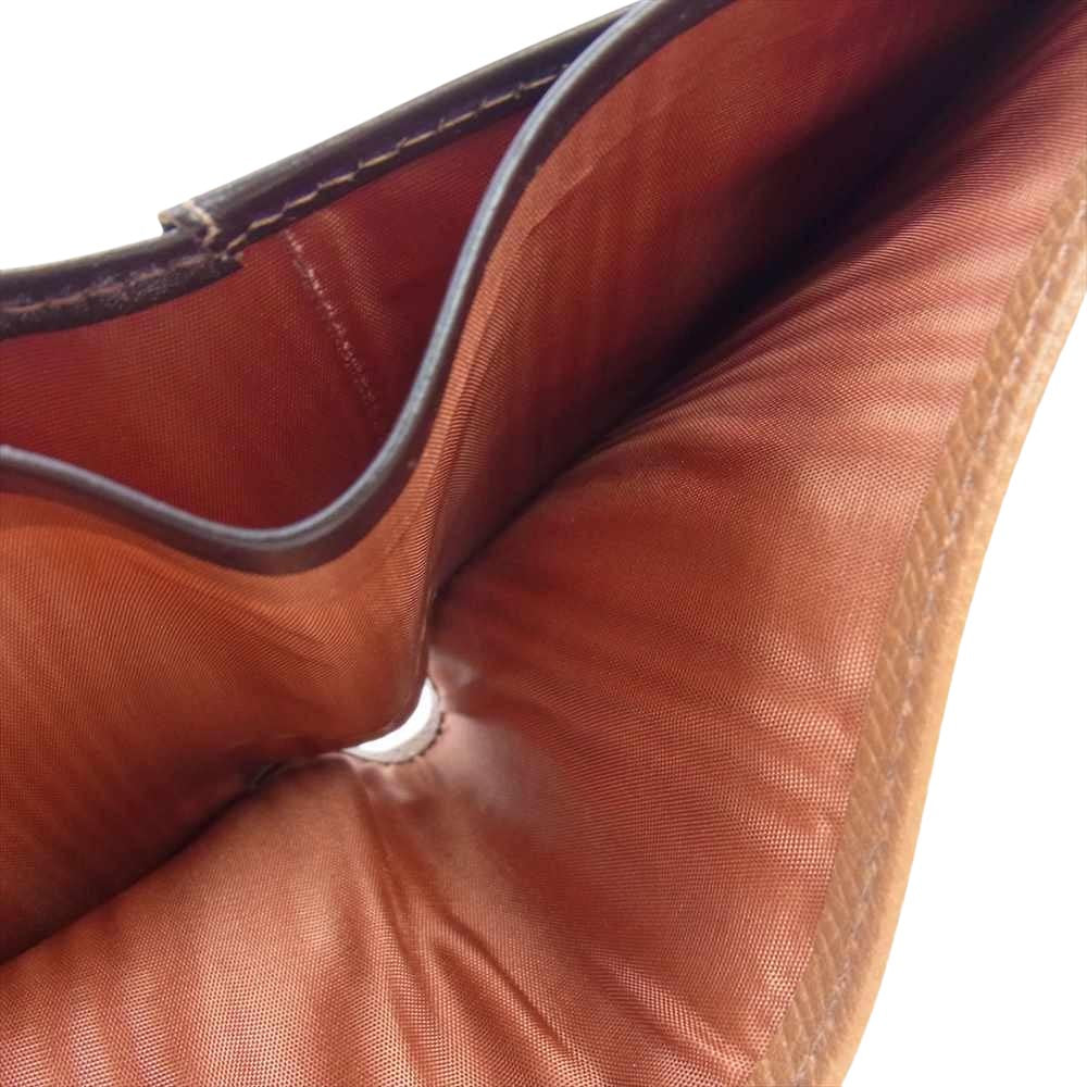 WHITE HOUSE COX ホワイトハウスコックス S8772 NOTE CASE LONDONCALF X BRIDLE レザー 二つ折り ウォレット 財布 ブラウン系【極上美品】【中古】