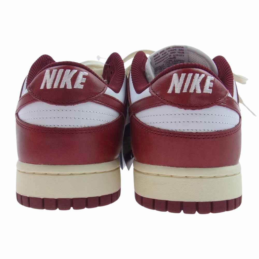 NIKE ナイキ FJ4555-100 WMNS DUNK LOW PRM Team Red and White ウィメンズ ダンク ロー チーム レッド アンド ホワイト スニーカー エンジ系 ホワイト系 29cm【新古品】【未使用】【中古】