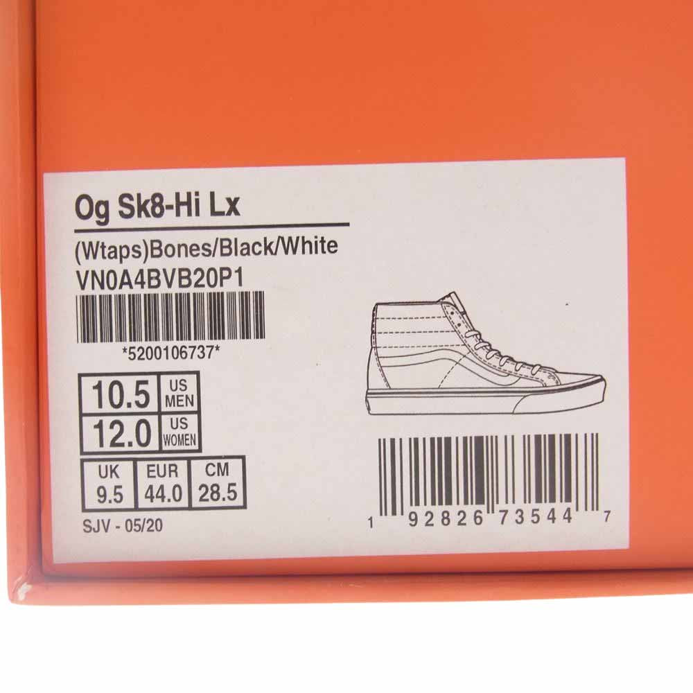 WTAPS ダブルタップス VN0A4BVB20P1 × VANS Vault SK8-HI LX バンズ クロスボーン ハイカット スニーカー  ブラック系 28.5cm【新古品】【未使用】【中古】