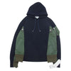 Sacai サカイ SCM-033 Sponge Sweat x MA-1 Hoodie ドッキング プルオーバー パーカー ネイビー系 カーキ系 1【美品】【中古】