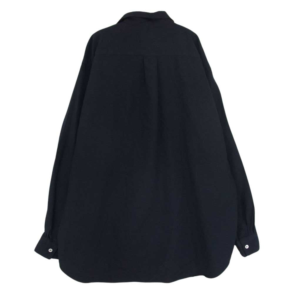 COMME des GARCONS コムデギャルソン 18SS PA-B029 ポリ縮絨 オーバーサイズ 長袖 シャツ ダークネイビー系 XS【中古】