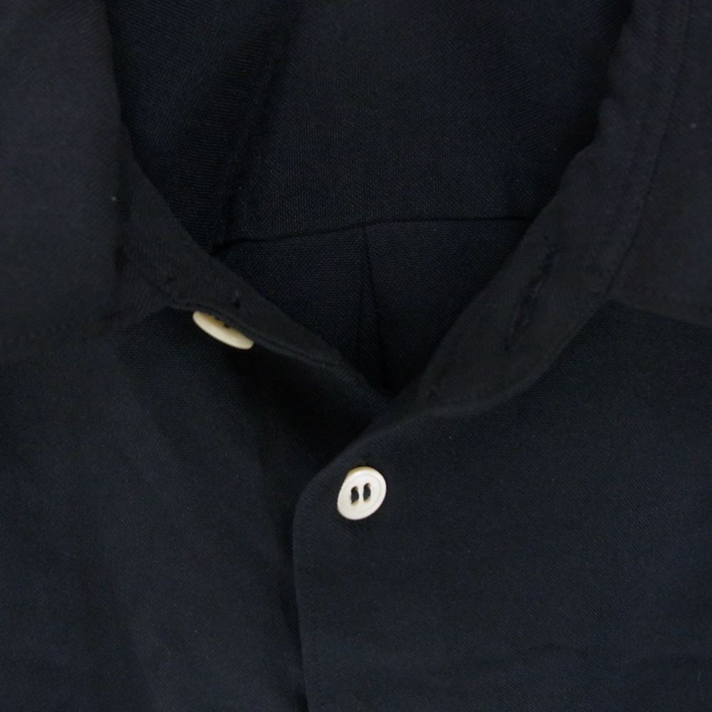 COMME des GARCONS コムデギャルソン 18SS PA-B029 ポリ縮絨 オーバーサイズ 長袖 シャツ ダークネイビー系 XS【中古】