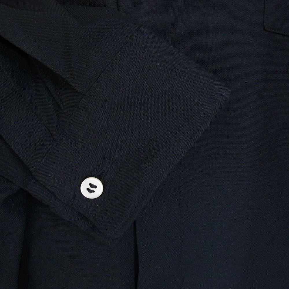 COMME des GARCONS コムデギャルソン 18SS PA-B029 ポリ縮絨 オーバーサイズ 長袖 シャツ ダークネイビー系 XS【中古】