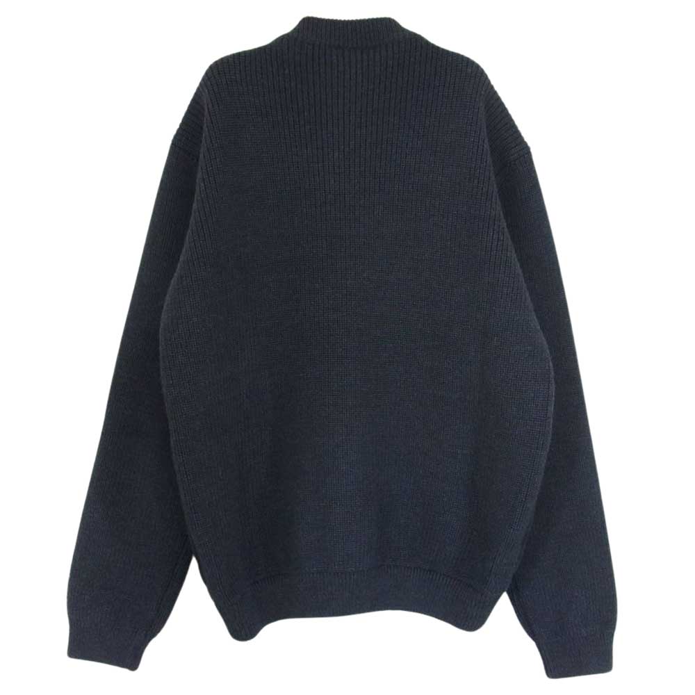 アンデルセンアンデルセン 7G スキッパー ジャケット インディゴ ニット カーディガン ダークグレー系 XS【中古】