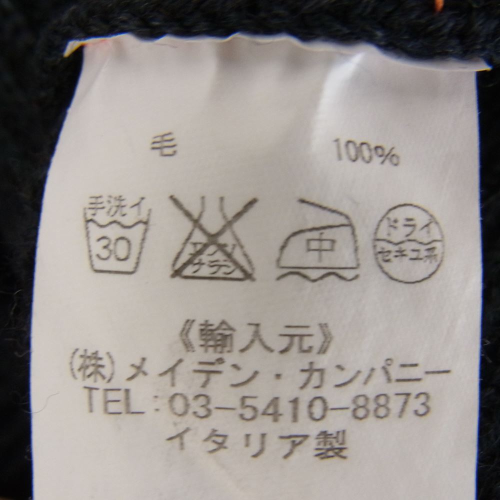 アンデルセンアンデルセン 7G スキッパー ジャケット インディゴ ニット カーディガン ダークグレー系 XS【中古】