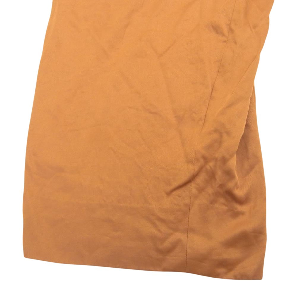 コムデギャルソン オムスペシャル AD1995 IP-10008L 田中啓一 田中オム ヴィンテージ アーカイブ アセテート レーヨン混 4タック ワイド テーパード パンツ オレンジ系 L【中古】