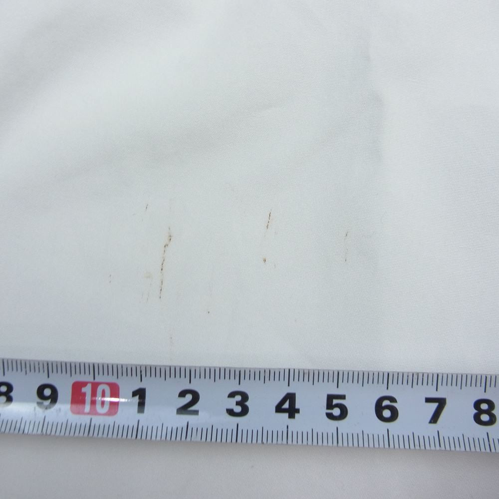 COMME des GARCONS HOMME コムデギャルソンオム HF-B044 ドット チェック テープ 異素材切替 長袖 シャツ ホワイト系 S【中古】