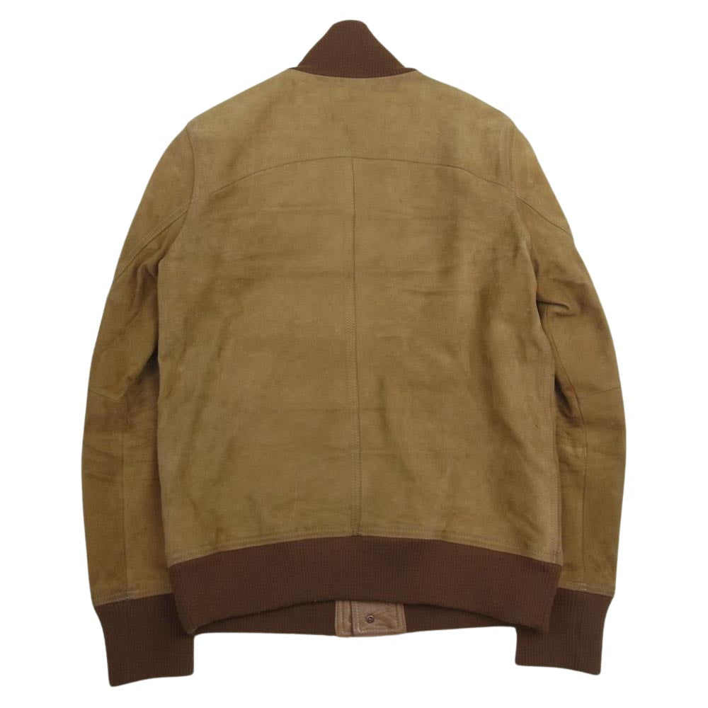 アカンサス L1305 suede classic valstar 山羊革 ゴートスキン バルスター ジャケット ブラウン系 L【中古】