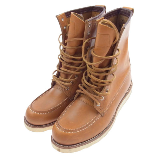 RED WING レッドウィング 9877 犬タグ IRISH SETTER アイリッシュ セッター ワークブーツ ライトブラウン系 US9D【中古】