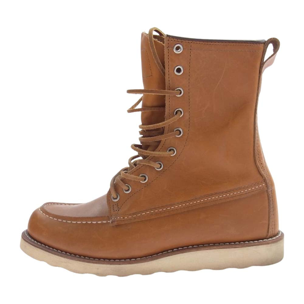 RED WING レッドウィング 9877 犬タグ IRISH SETTER アイリッシュ セッター ワークブーツ ライトブラウン系 US9D【中古】