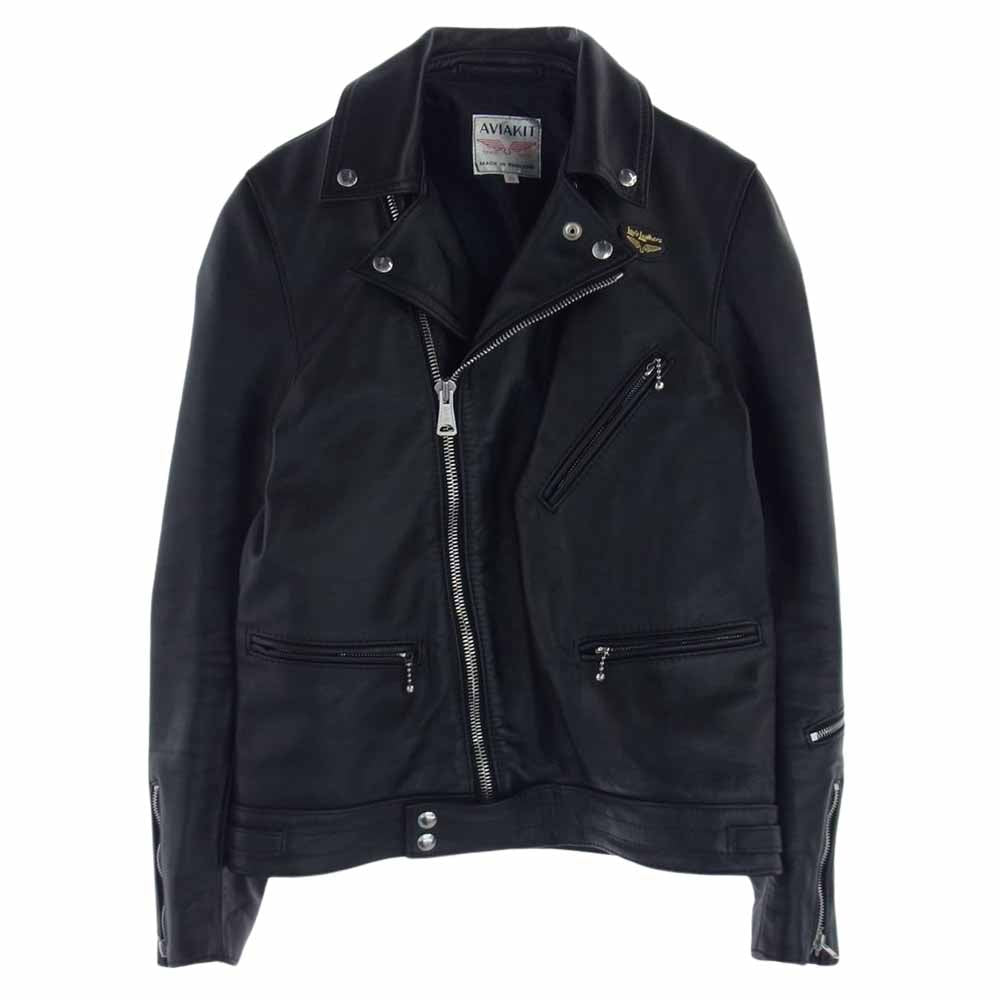 Lewis Leathers ルイスレザー 441T CYCLONE サイクロン タイトフィット レザー ライダース ジャケット ブラック系 38【中古】